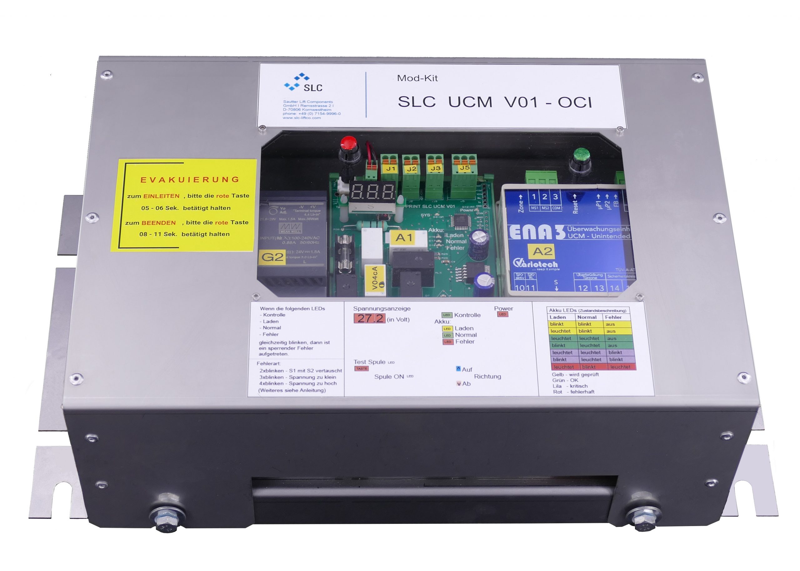 SLC UCM MOD Kit als Schutzeinrichtung gegen unbeabsichtigte Fahrkorbbewegungen