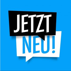 Logo mit dem Schriftzug "Jetzt Neu"
